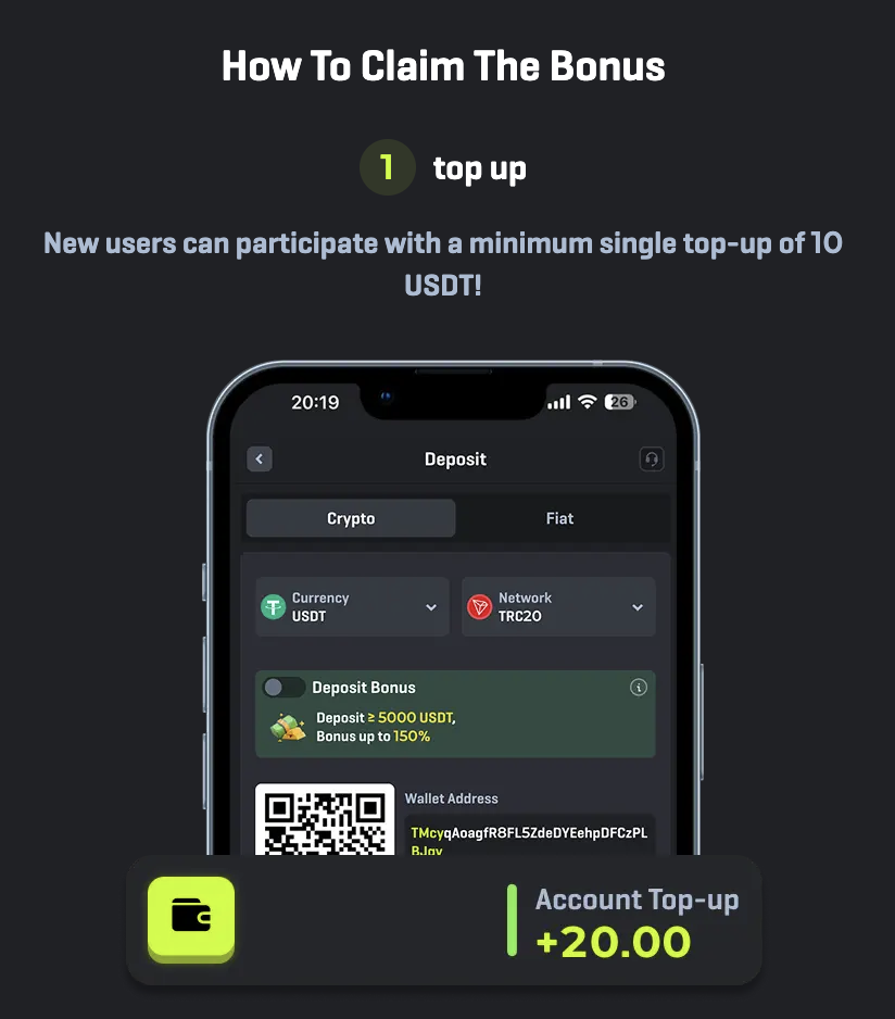 First Deposit Bonus 1