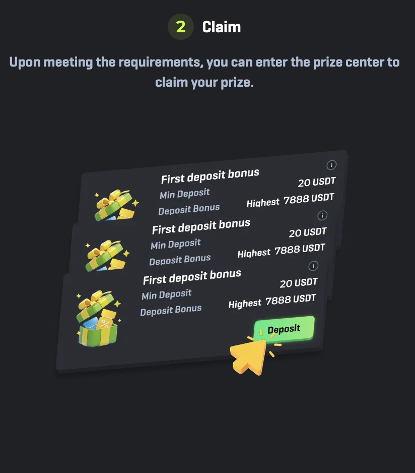 First Deposit Bonus 2